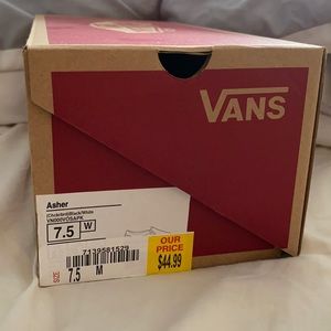 checkered black and white vans